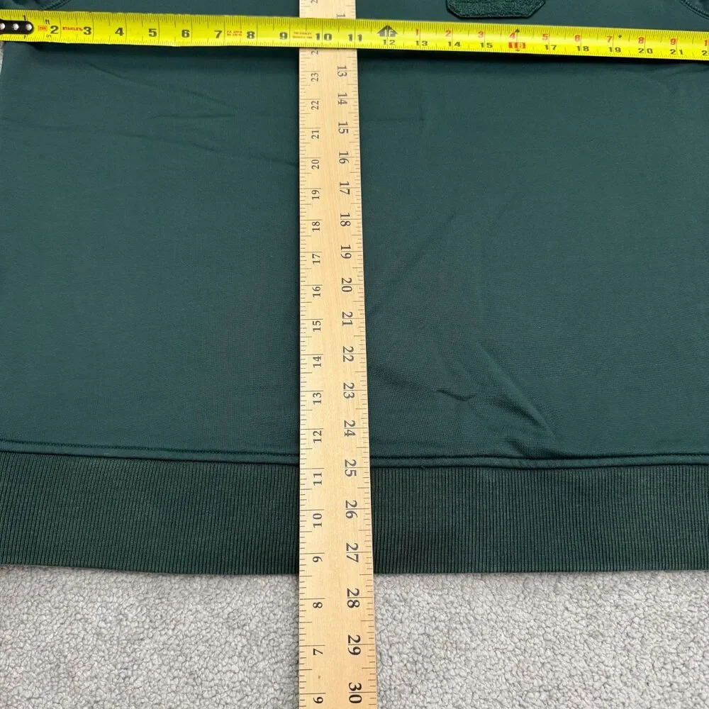Banana Republic Pullover Sweatshirt Mens XL Green Tech Fleece Cew Neck Casual
